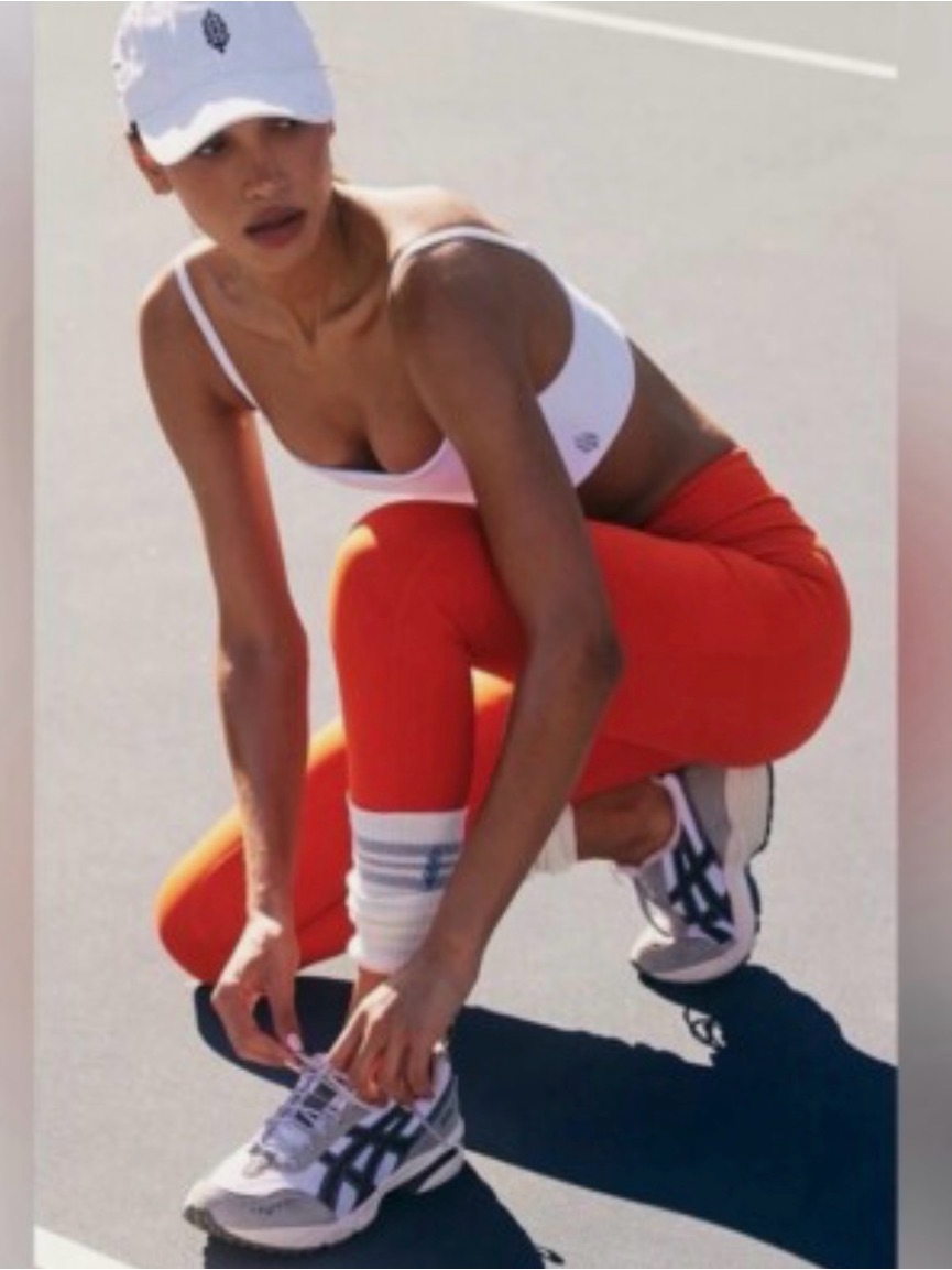 Free People Movement Sock It To Me Red High-Rise Leggings Nwt